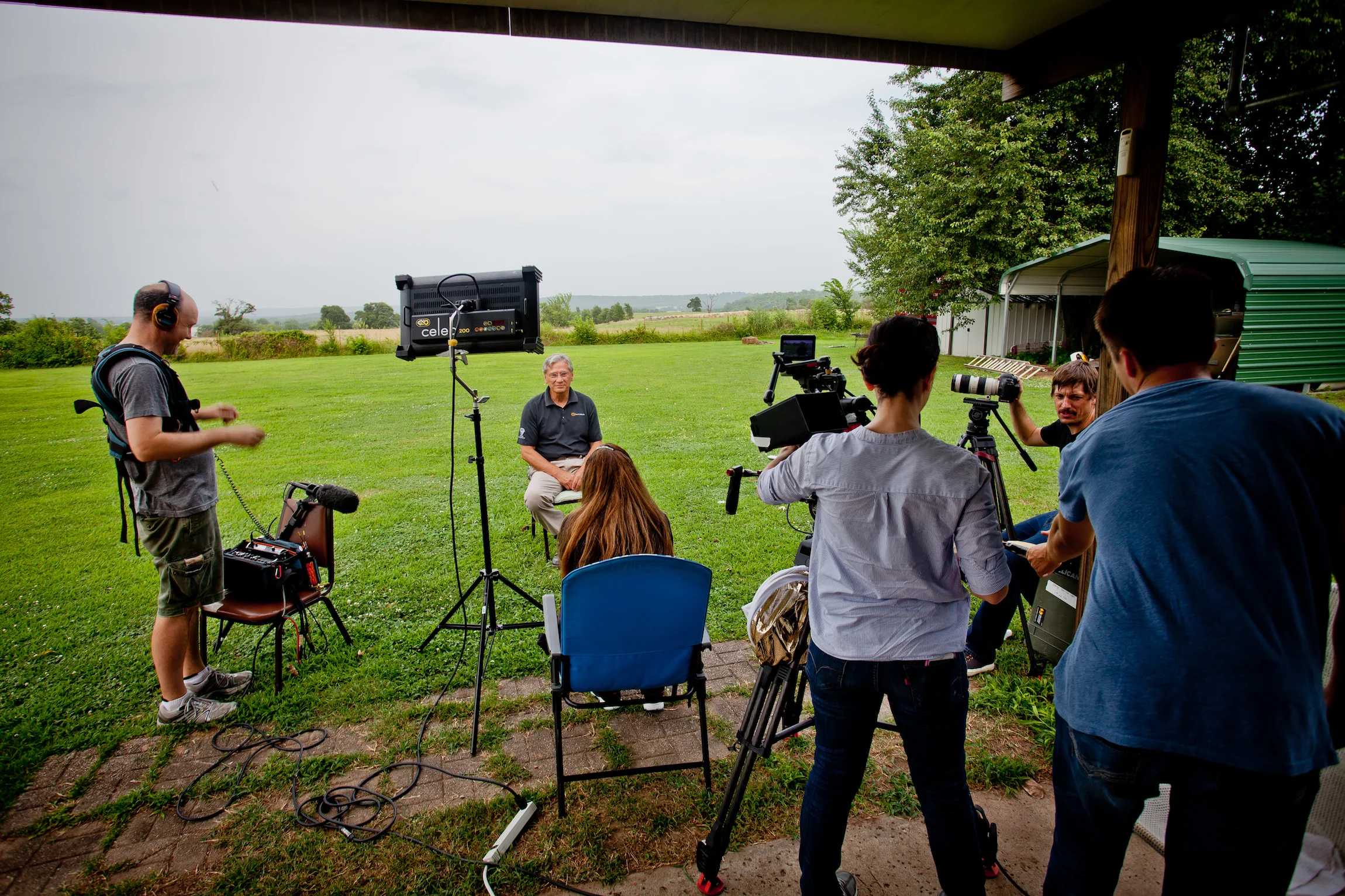 On location in Oklahoma, the Mankiller Documentary crew interviews Chad Smith, former Principal Chief of the Cherokee Nation.