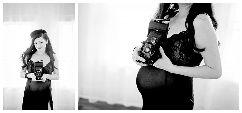 Maternity Boudoir with Vintage Style