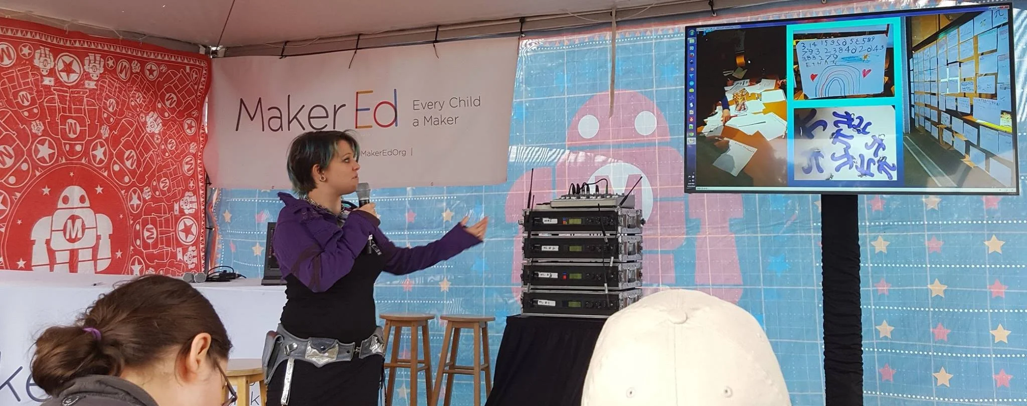 This photo was taken at the Bay Area Maker Faire in 2016 when I was invited to give a talk on Maker education in a science museum context.