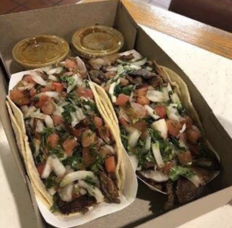 Two Carne Asada Tacos