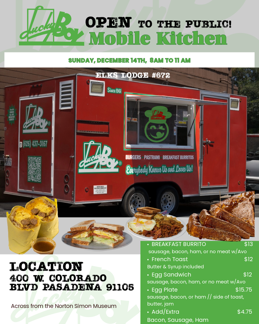 Elks Car Show x Lucky Boy Mobile Kitchen 