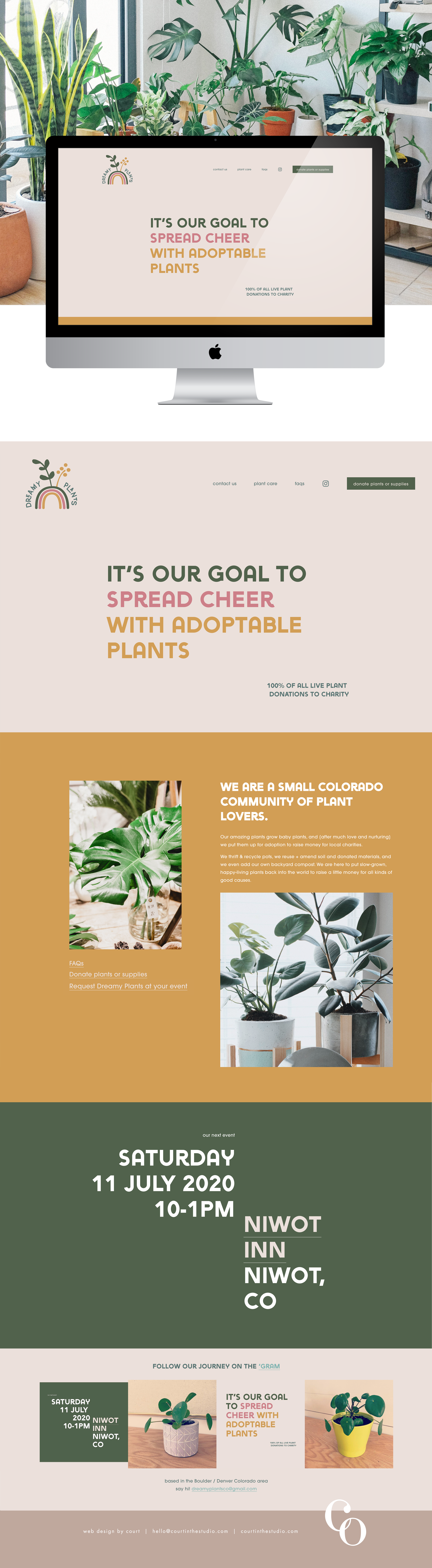 Dreamy Plants Web & Graphic Design — Court in the Studio