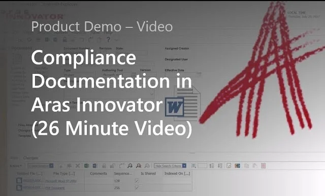 Compliance Documentation in Aras Innovator