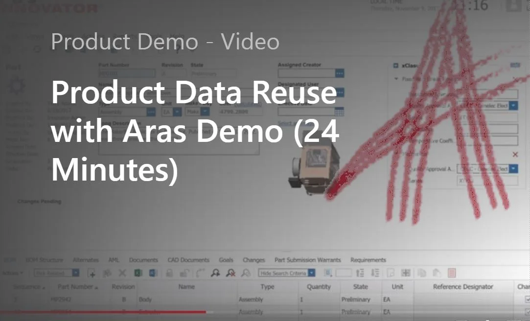 Product Data Reuse with Aras Demo (24 Minutes) – 2018