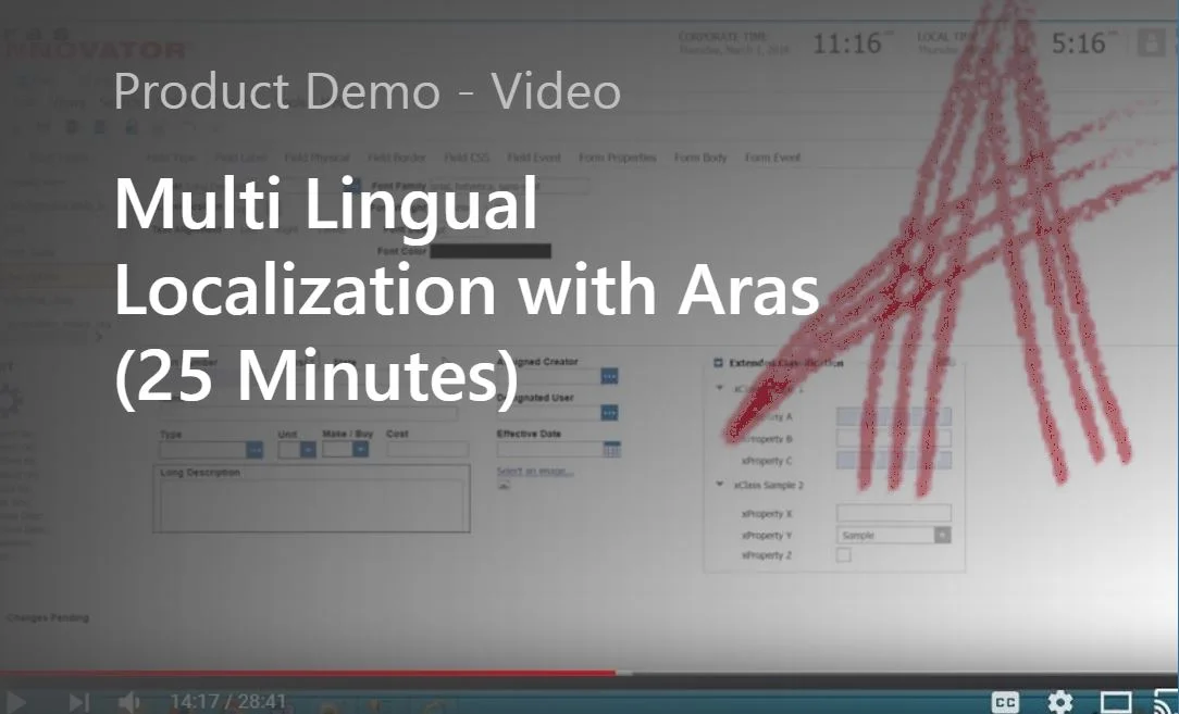 Multi Lingual Localization with Aras (25 Minutes) - 2018