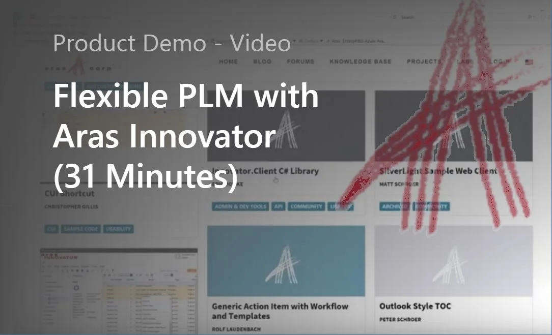 Flexible PLM with Aras Innovator (31 Minutes) - 2018