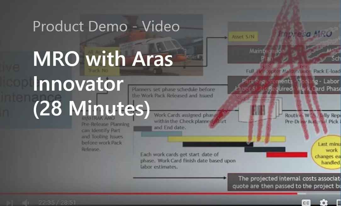 Demo of MRO with Aras Innovator (28 Minutes) - 2018
