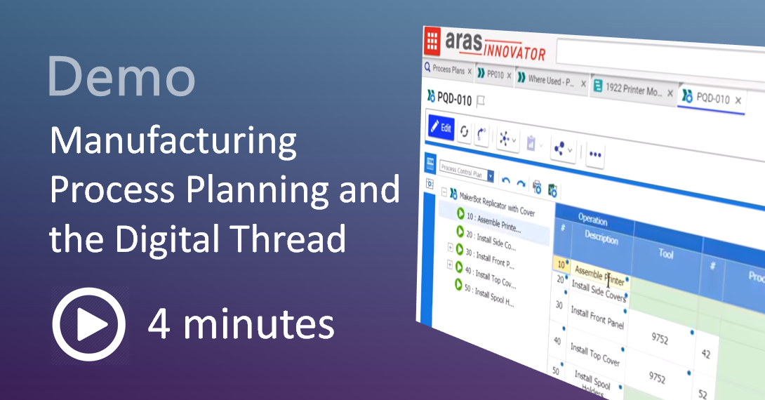 Connecting Manufacturing Process Planning to the Digital Thread