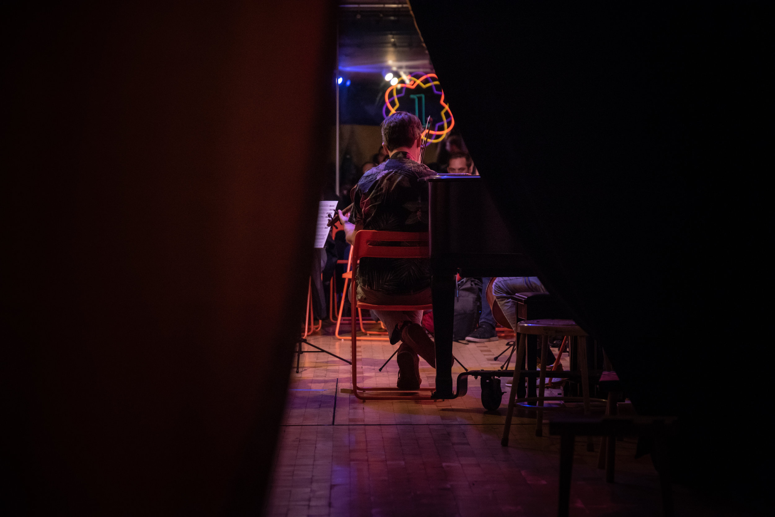 Tom’s life is music. When he has the opportunity he performs free jazz, an unconventional style of improvised jazz, absent of set chord or time patterns.. Here he performs at happylucky no.1 in Brookyln, New York.