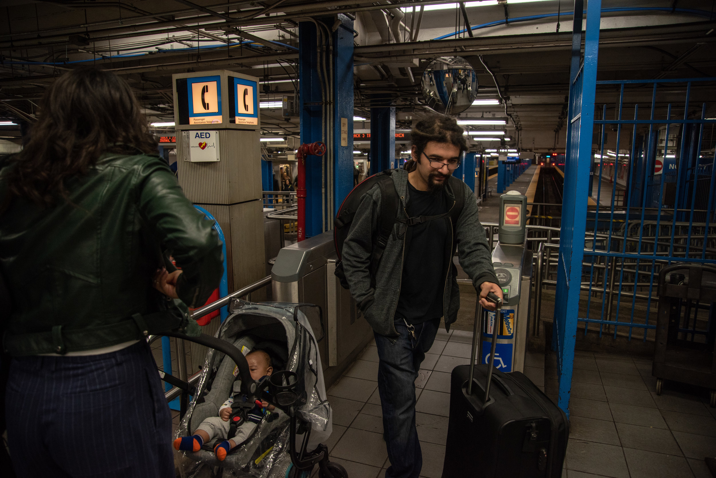 Harkening from New Jersey, Anthony commutes across state lines whenever he decides to busk in Manhattan.