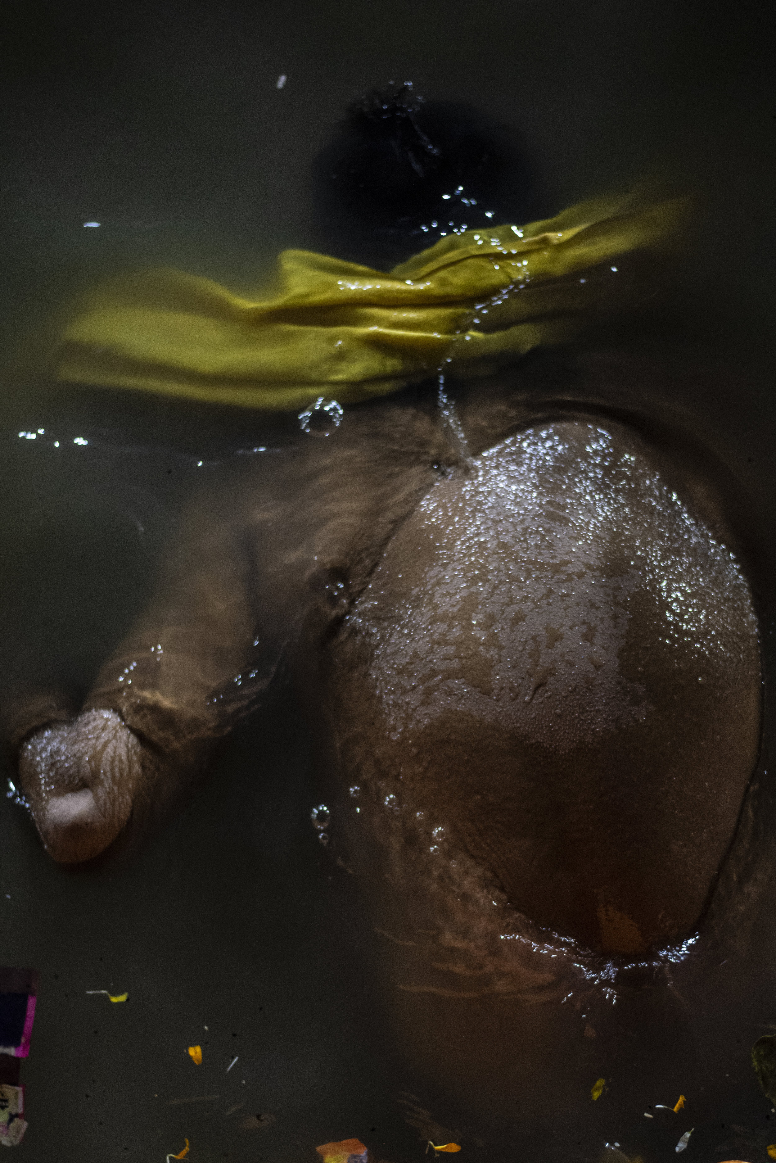  Body floats seemingly lifeless in the Ganges for several minutes 