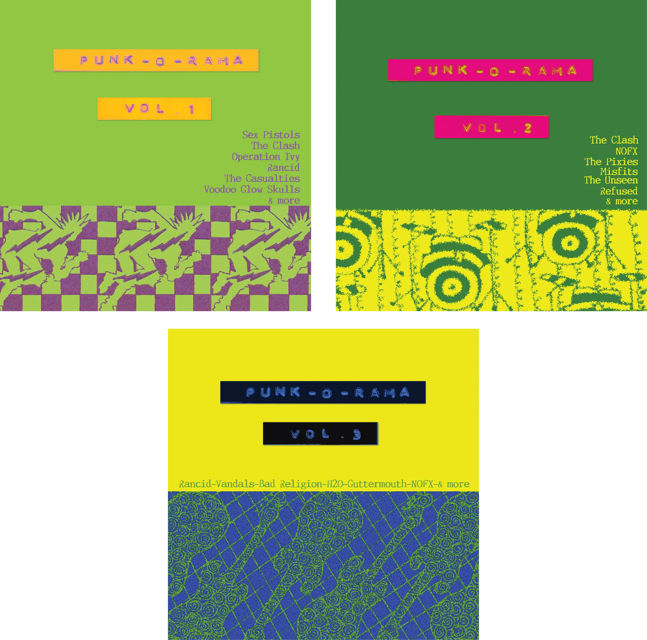 Punk-O-Rama CD cover series