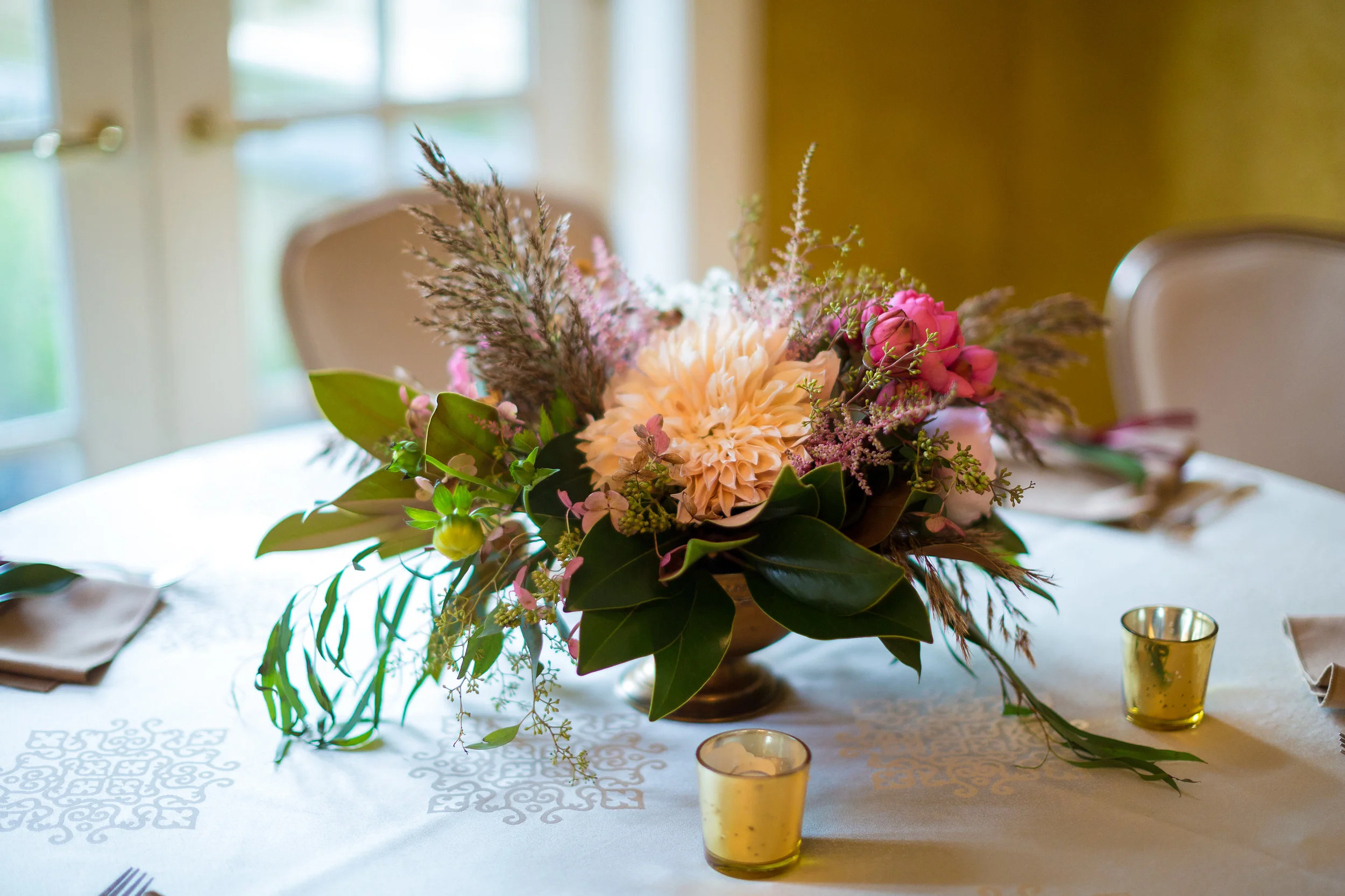 fall floral centerpiece