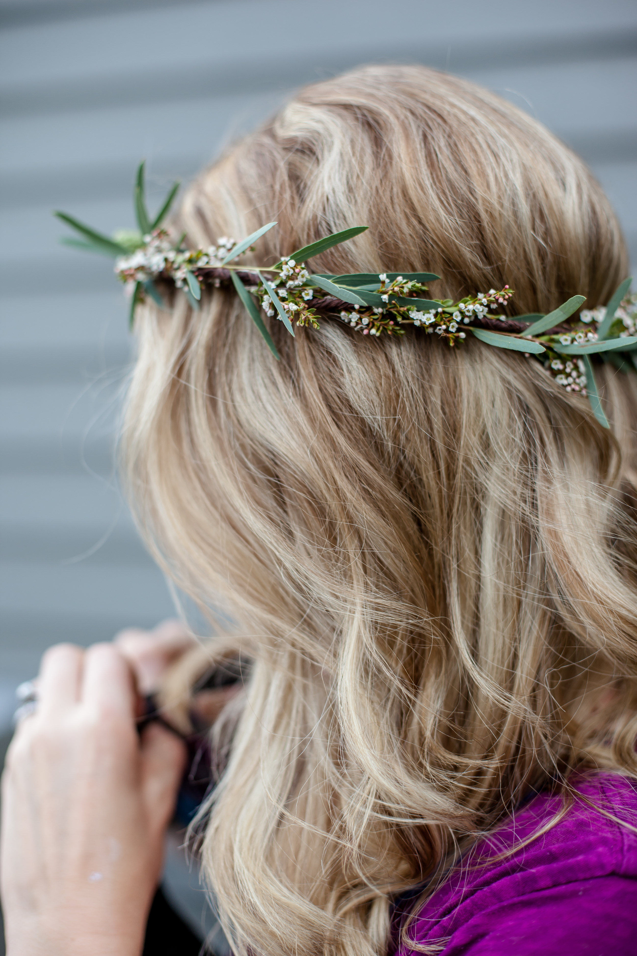 Amazon.com : Flower crown garland Headband Headdress hair Wreath Hawaiian  style wedding party (pink) : Beauty & Personal Care