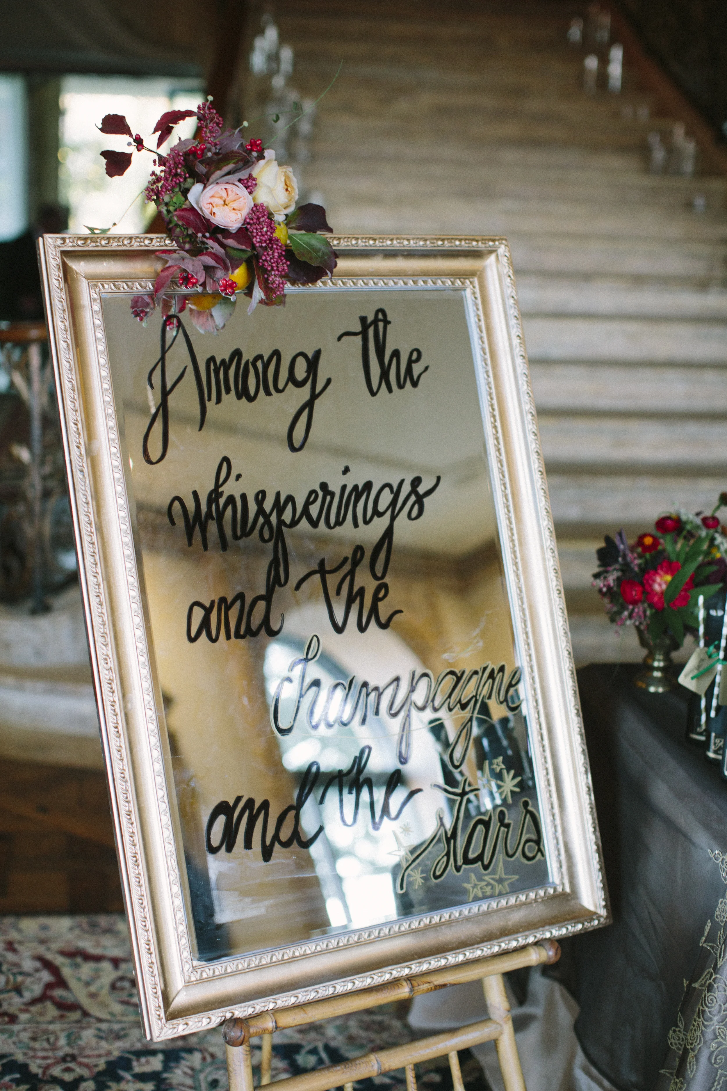 wedding sign with quote