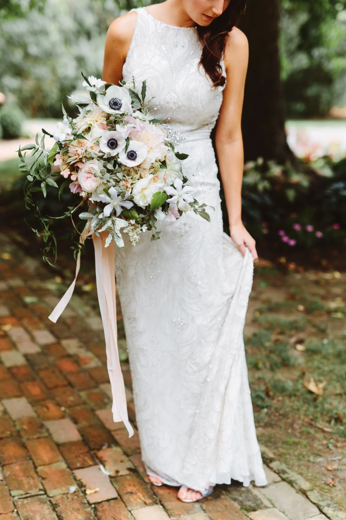 pastel summer bridal bouquet