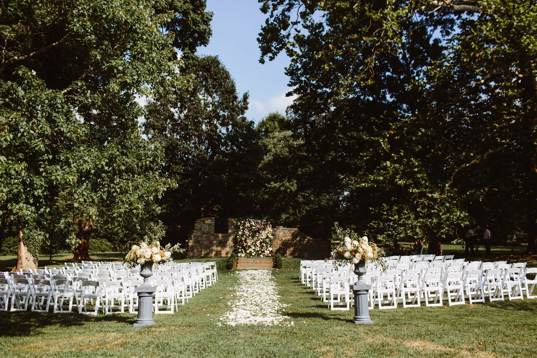 outdoor wedding ceremony Inn at Fernbrook Farms NJ