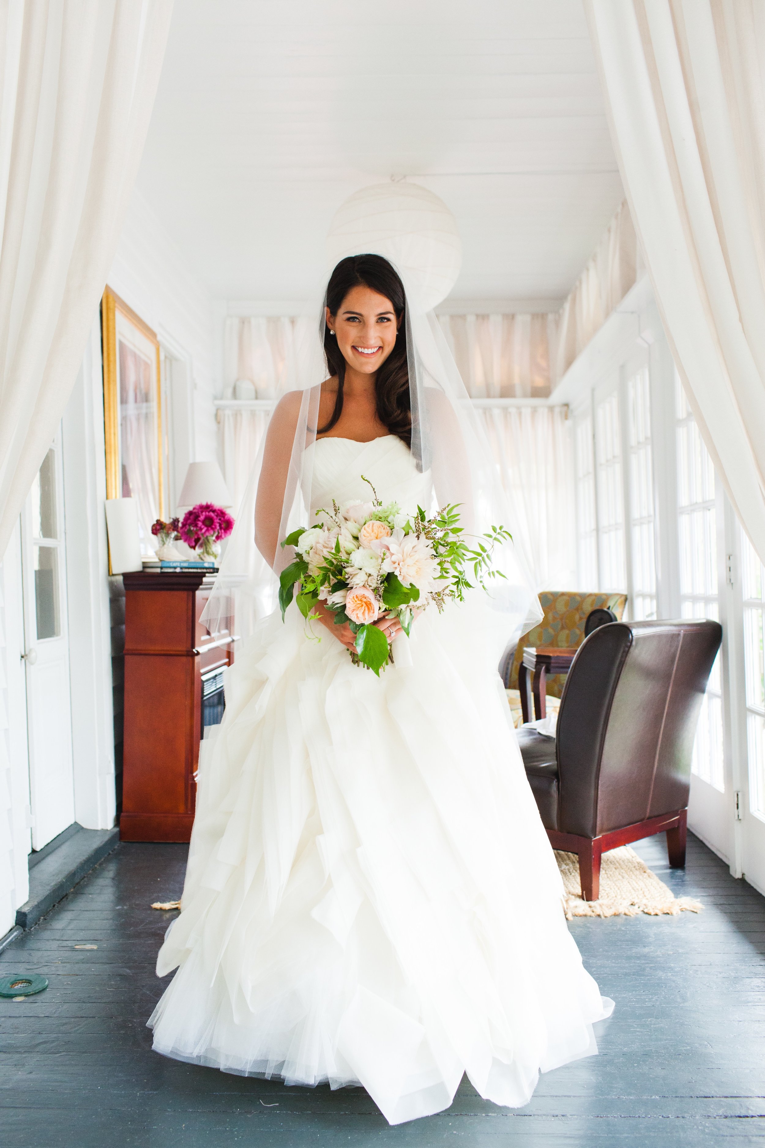 Taylor before her Cape May church ceremony