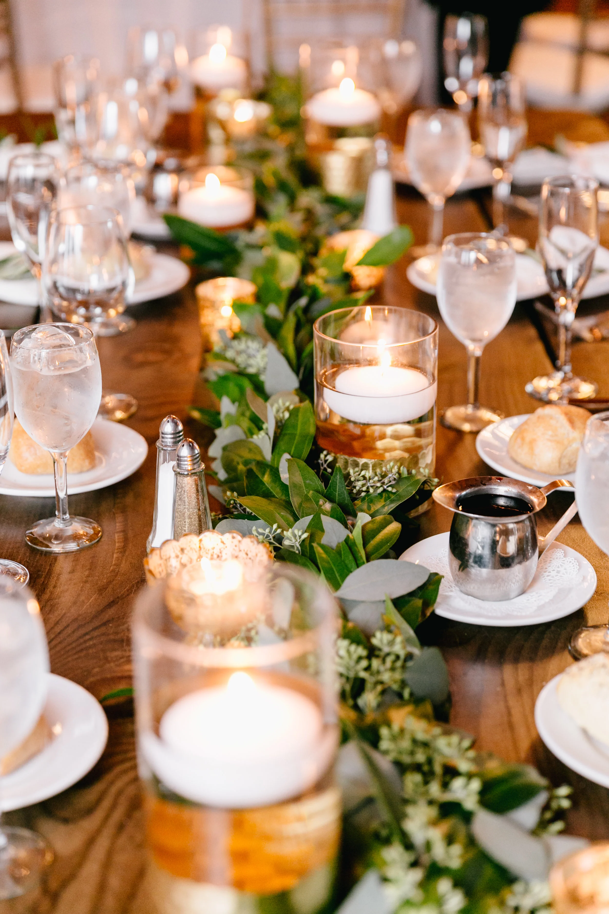 lush garland centerpiece