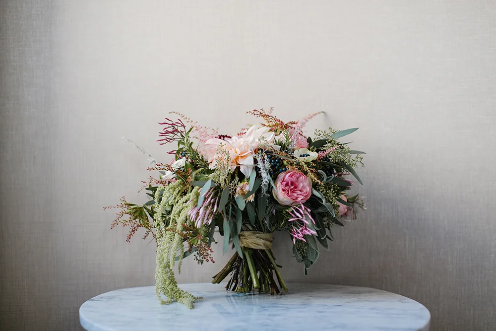 full floral bridal bouquet