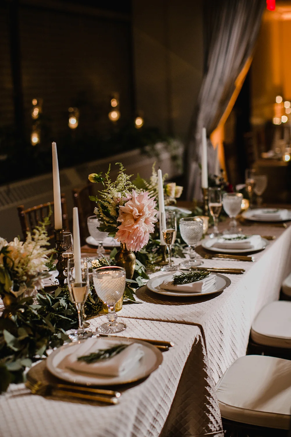 large dahlia centerpieces