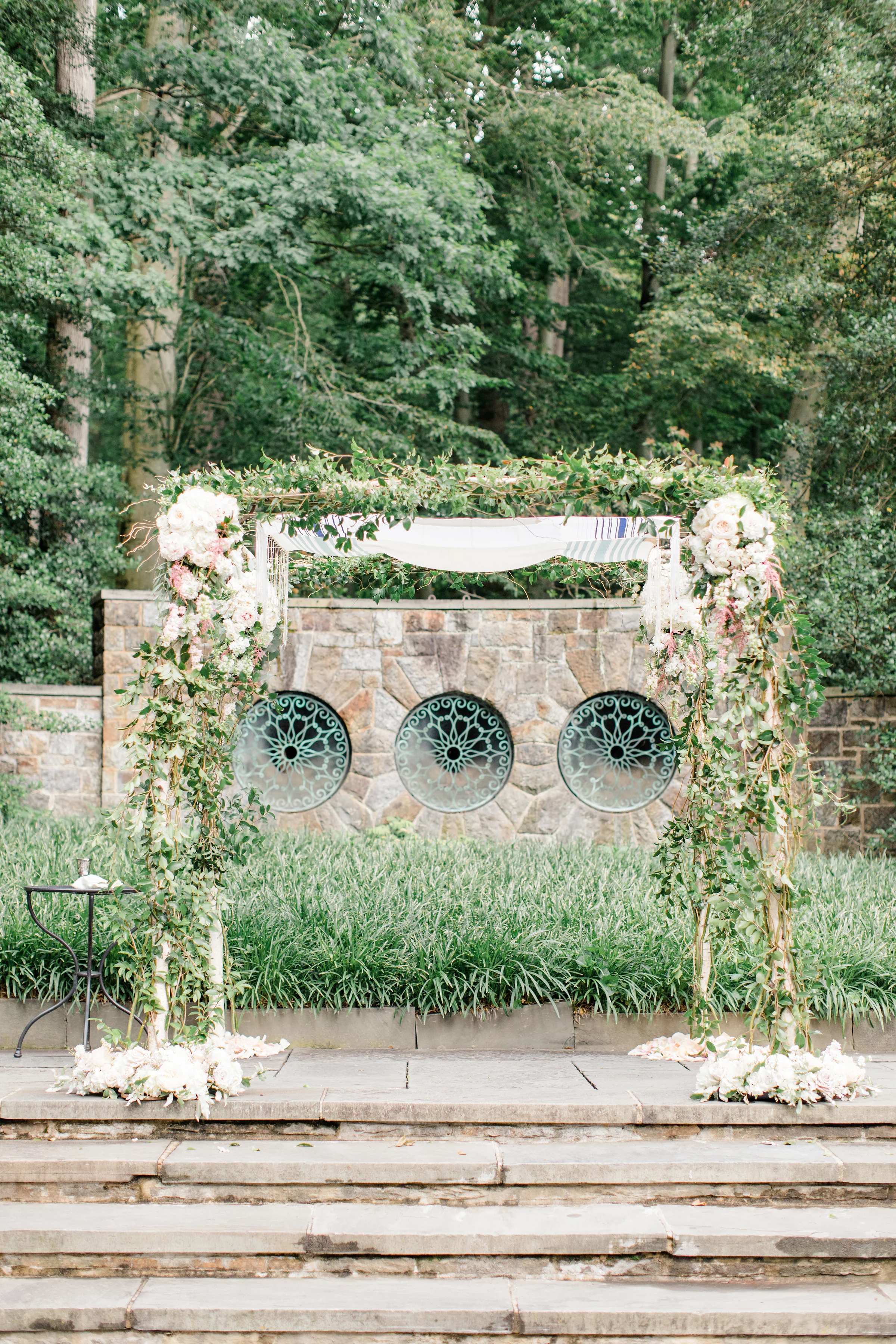 Chuppah for outdoor ceremony