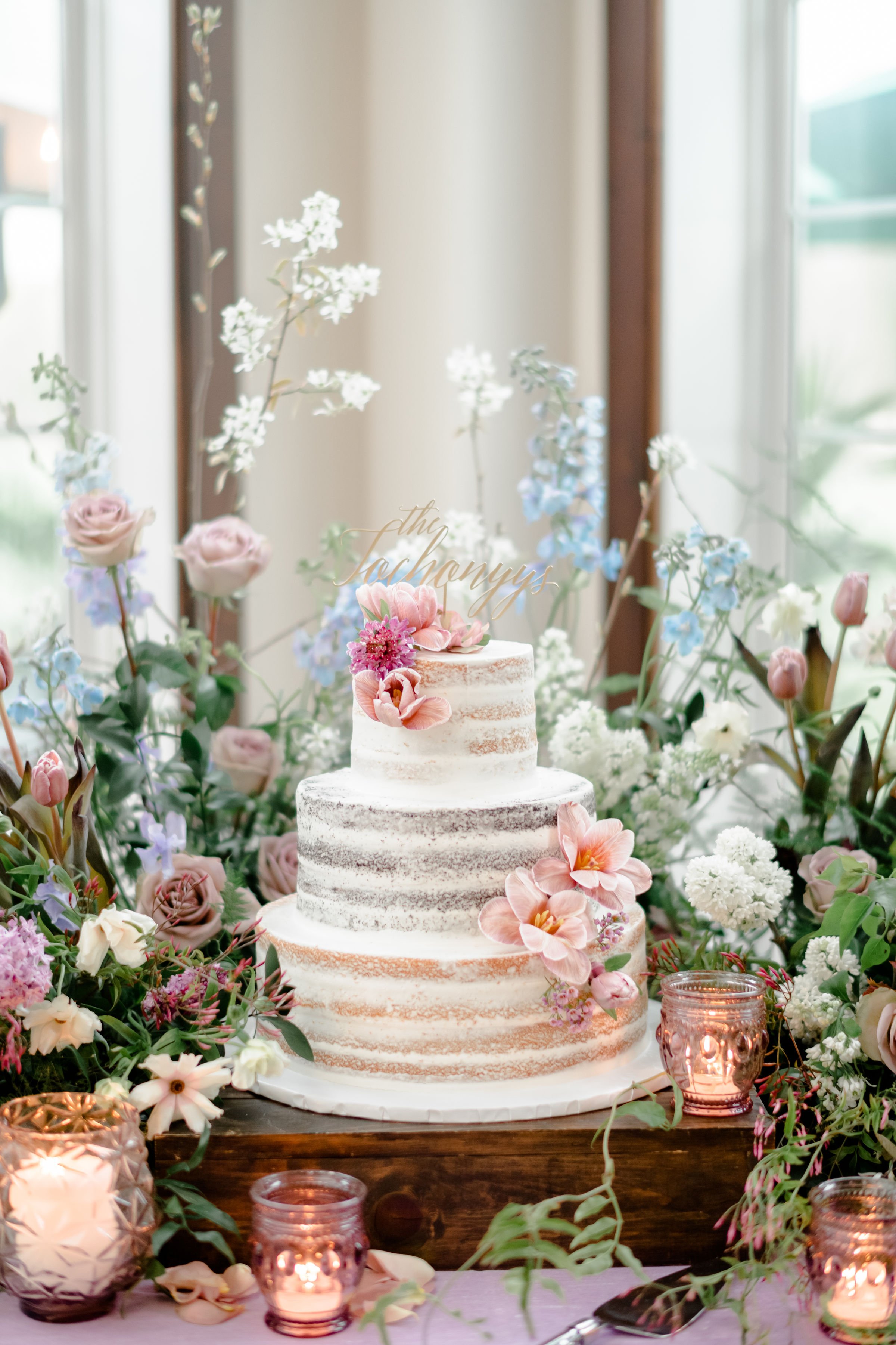 Cake Table Displays — A Garden Party