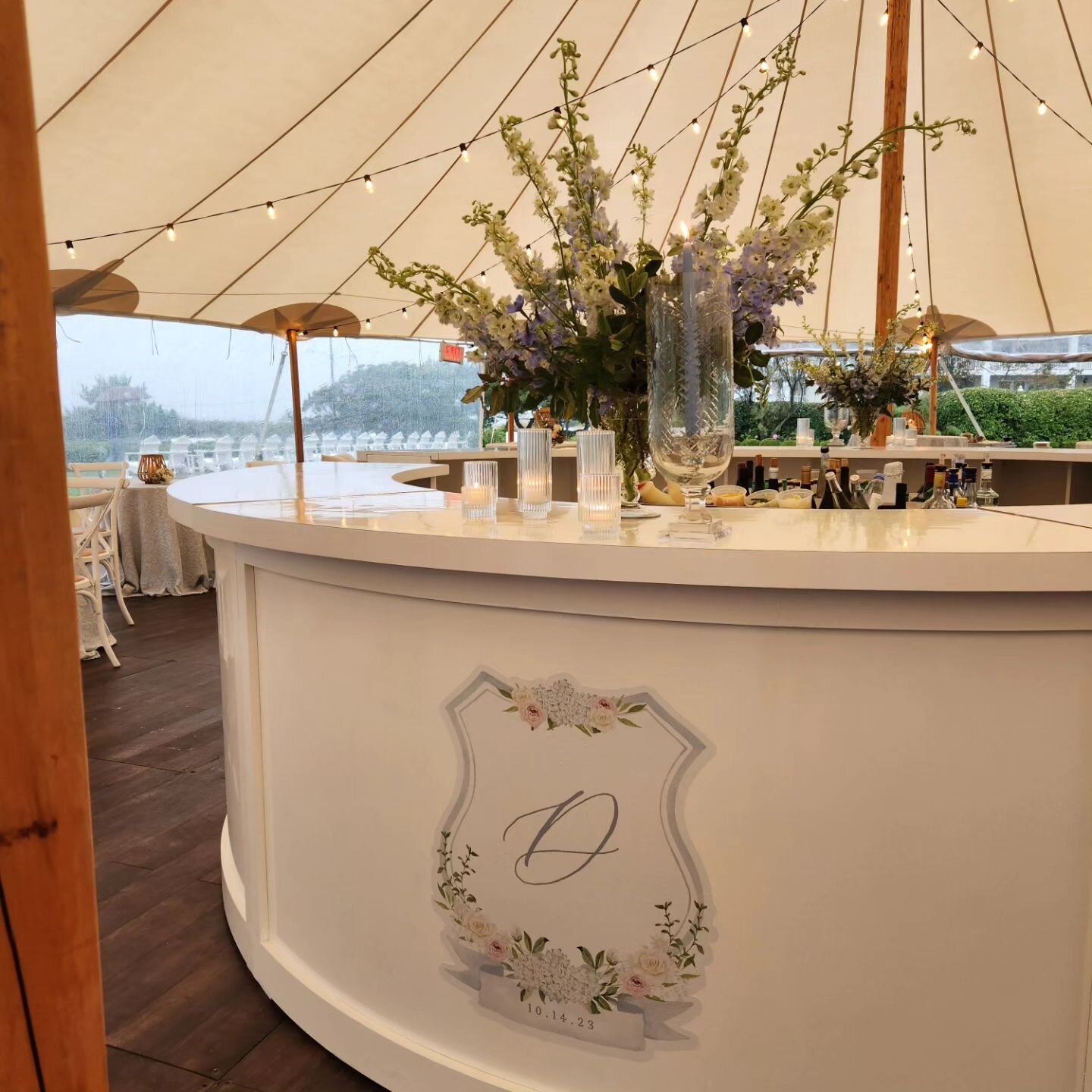 A little rain wasn't going to bother us yesterday. This couple had the most beautiful cocktail hour @congresshall #capemaywedding #cocktailhour #tentedwedding @belmomentoweddings @caperesortsweddings @whitegloverentals @nuagedesignsinc @rachelpearlma