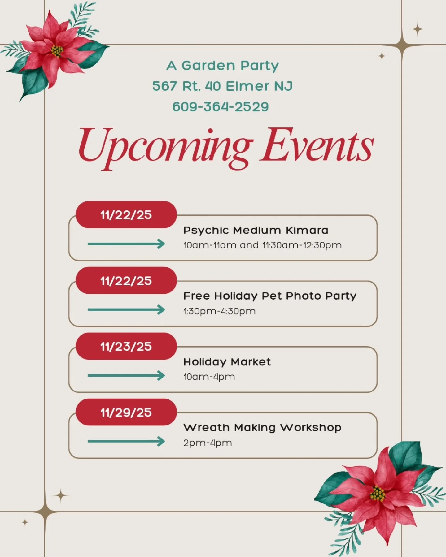 We have a lot planned for the next two weeks! DM for additional info or tickets. #holidayfun #shopsmall #shoplocal #supportsmallbusiness