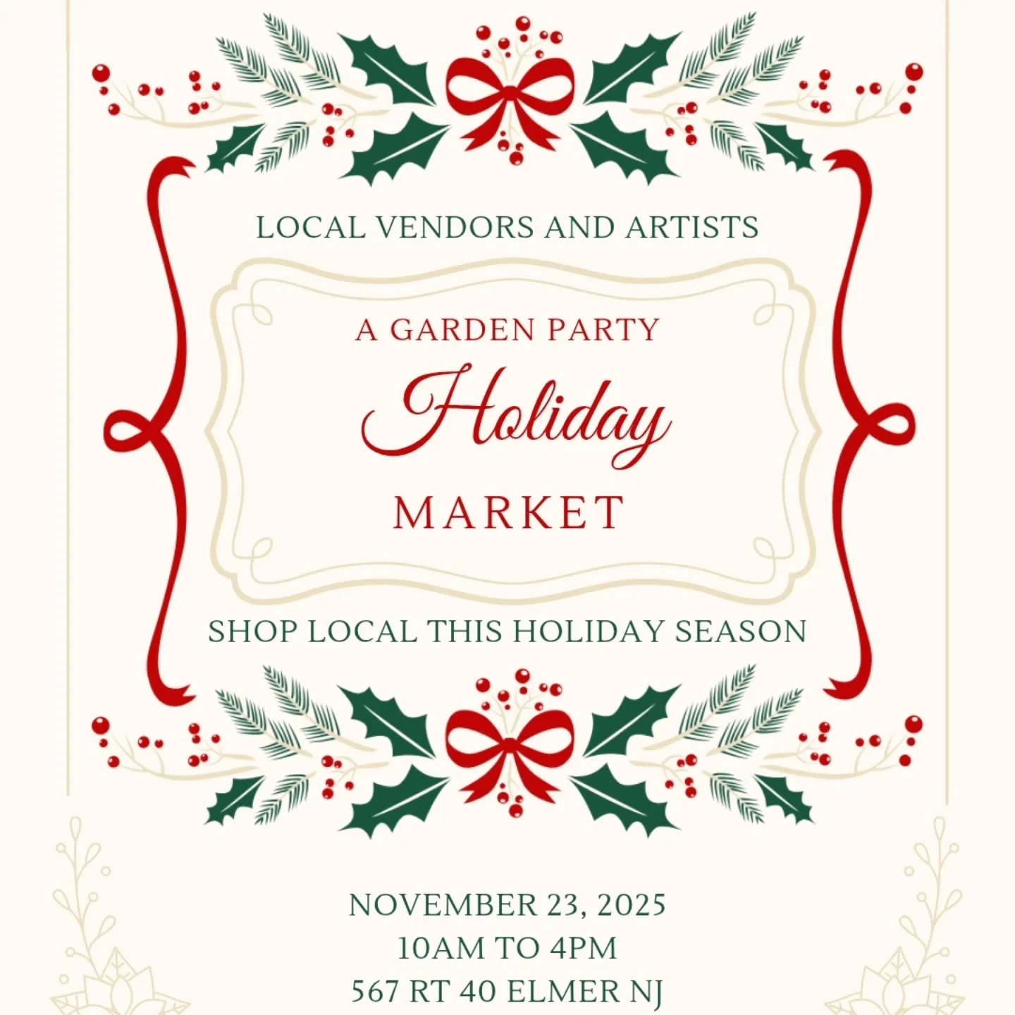 🎄 AGP Holiday Market 🎄 
Sunday 11/23 10am-4pm
Christmas has taken over AGP and some of our favorite local vendors, artists and small businesses will be set up in our heated barn. Join us for a festive day at AGP. 
#shopsmall #shoplocal #supportsmal