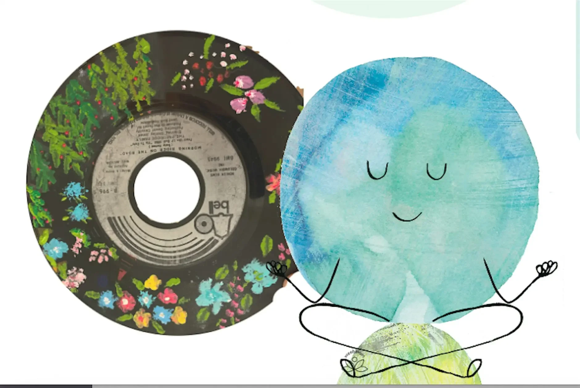 Wind Down Wednesday: Mindful Listening + Vinyl Record Painting