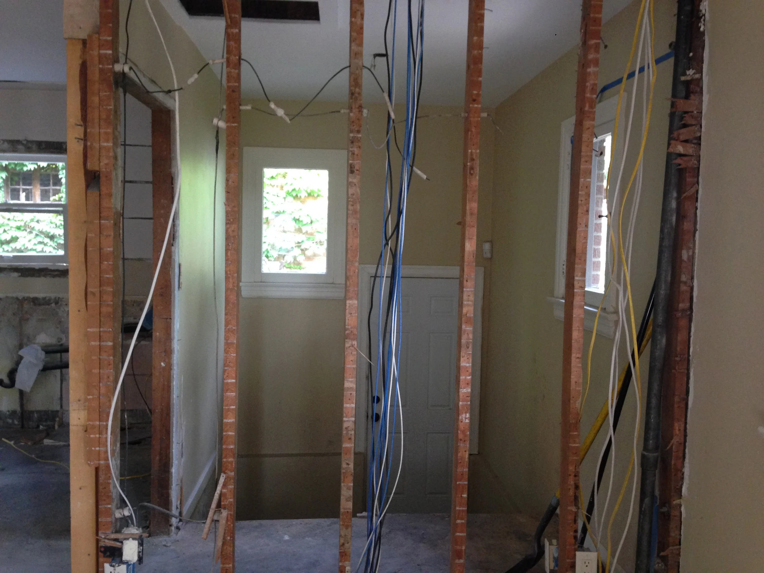 One of the most significant changes, moving the Stairway from the back of the house to the front
