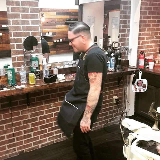 Josh starts tomorrow!! The three musketeers are back together!! #greenvillebarbershop #vintagebarbering #yeahthatgreenville #💈 #barberlife #cleanfade #supportgreenville #buylocalgreenville #upstate #straightrazor