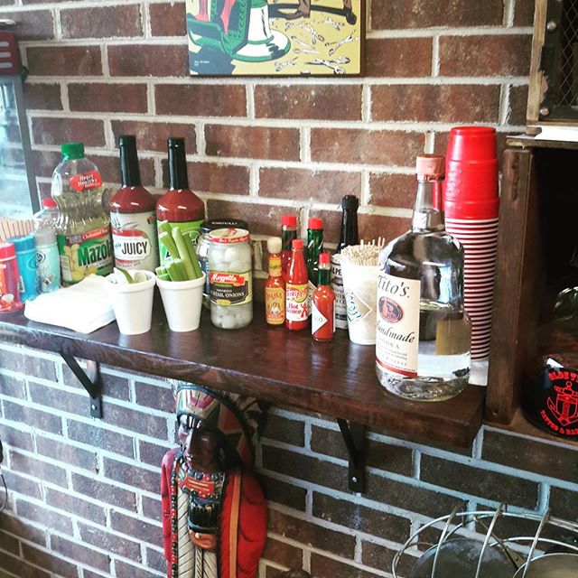 Body Mary bar is set up and ready to consume!! Come in if you are getting a haircut today or not and say hi and enjoy a tasty beverage.