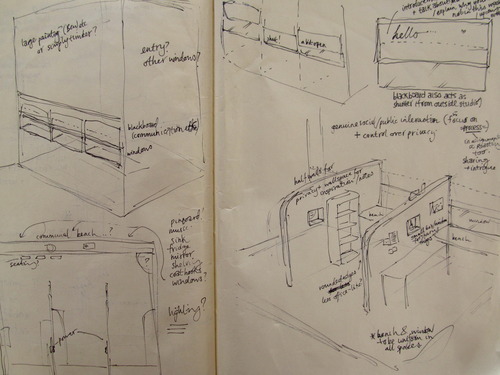 Rough plans for the Commonfolk Studios - Sarah Dingwall