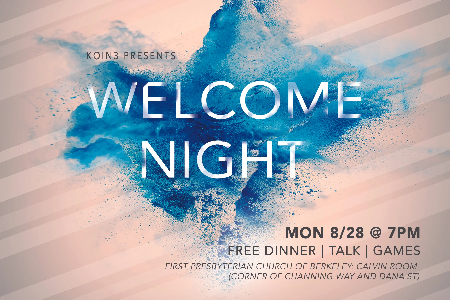 Let me draw your attention to FREE DINNER!