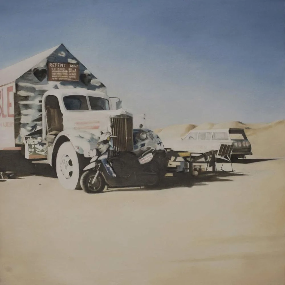 Deborah Martin, Repent Now, 2009 Oil on canvas 36x36”