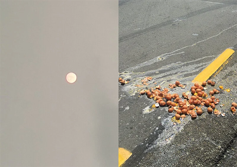  Rob Cherry, Bena Jackson  Have You Seen the Moon Tonight / Eggs, 2020  310gsm Ilford Galerie Smooth Cotton Rag 148 x 210 mm  Set of 7 images, edition of 10 $575 incl. GST   _____ 