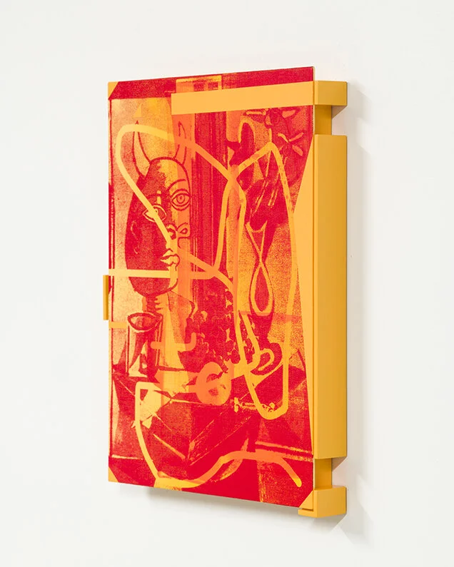  Simon Attwooll,   Ton tonton (jaune-rouge),  2020 side view [Private collection]  ______ 