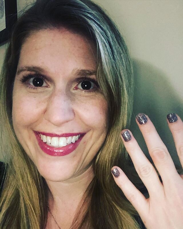 My #perspective? We can use all the #sparkle we can get right about now. My kid&rsquo;s perspective? &ldquo;I&rsquo;m not sure your patients are going to take you seriously with glitter nail polish.&rdquo; #everyonesacritic #sheesh #notafan #butitmak