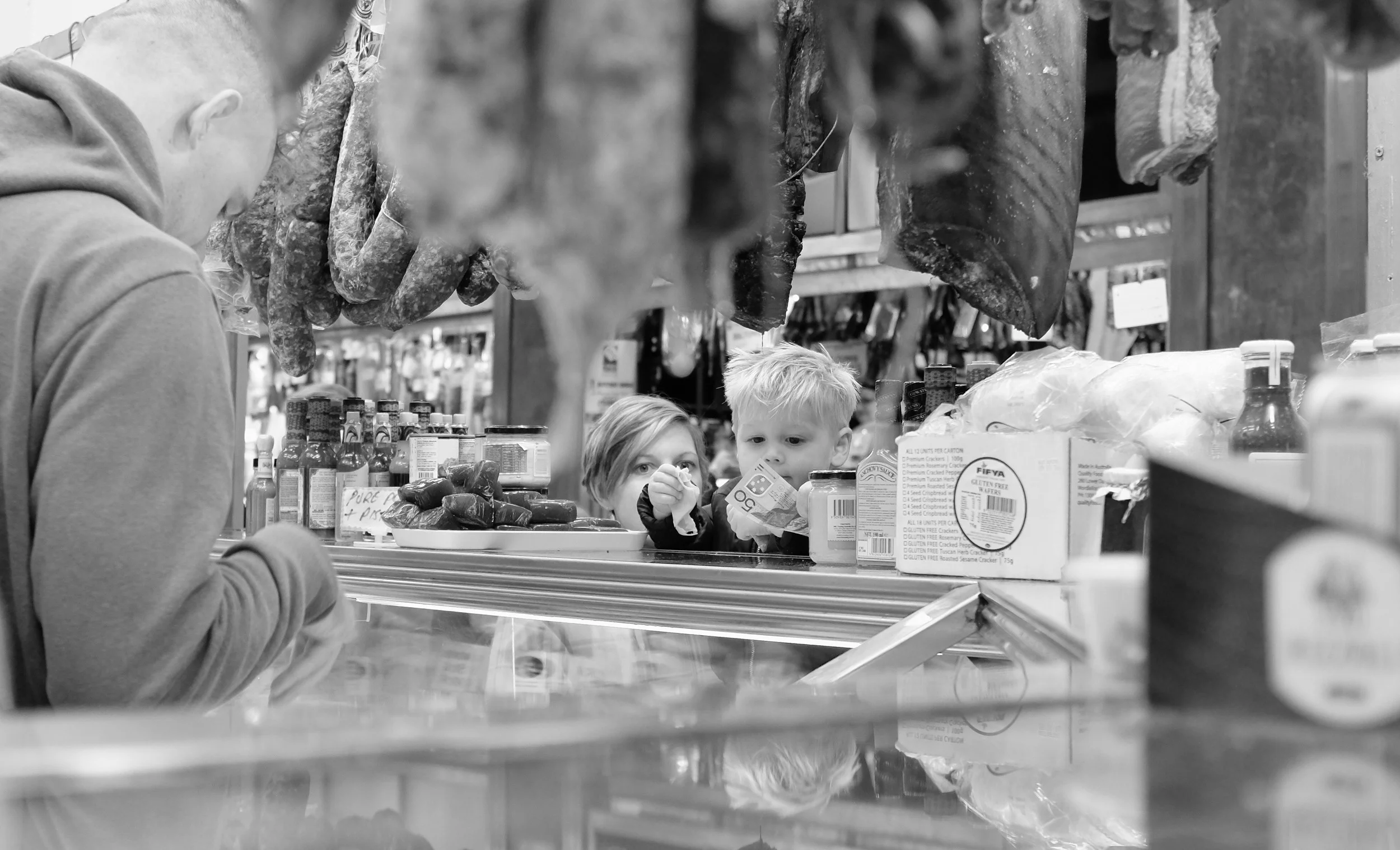 At the Queen Victoria Market, Melbourne.