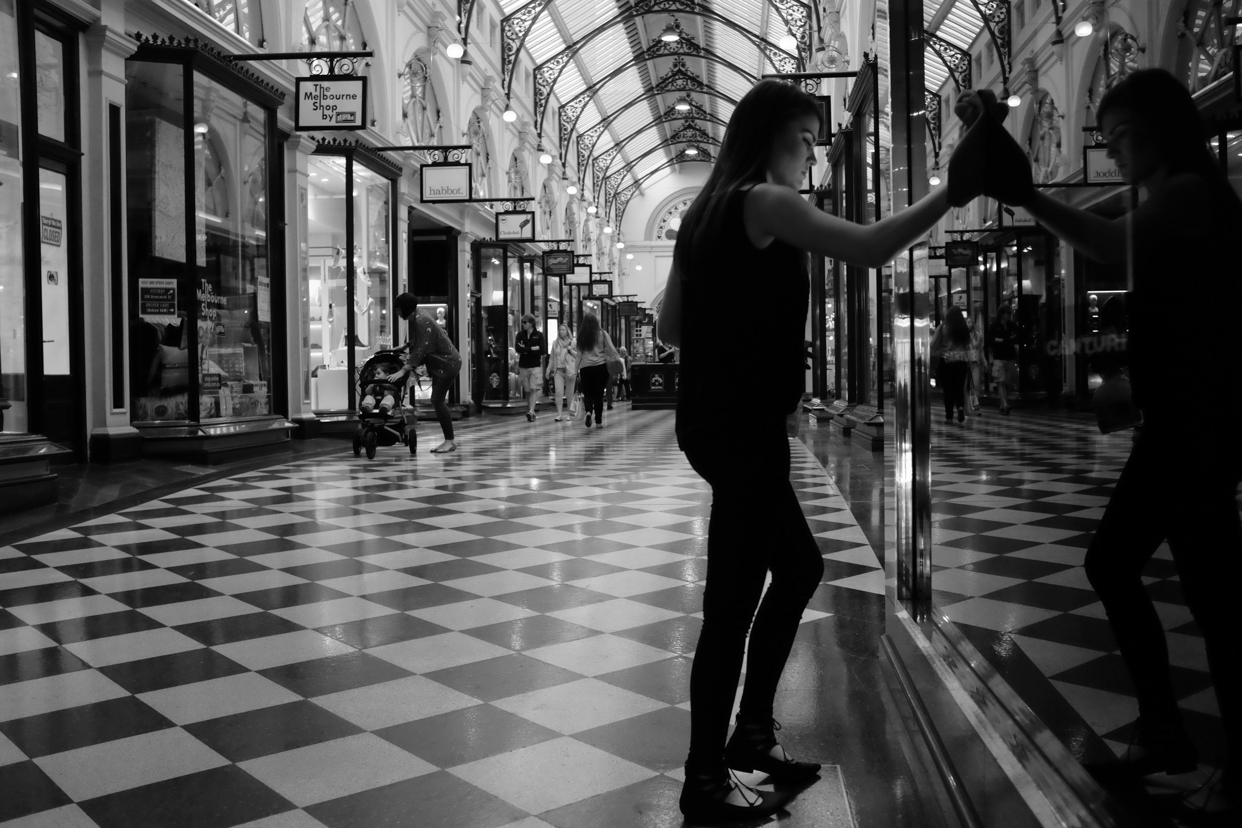  Elise in the Royal Arcade, Melbourne.&nbsp; 