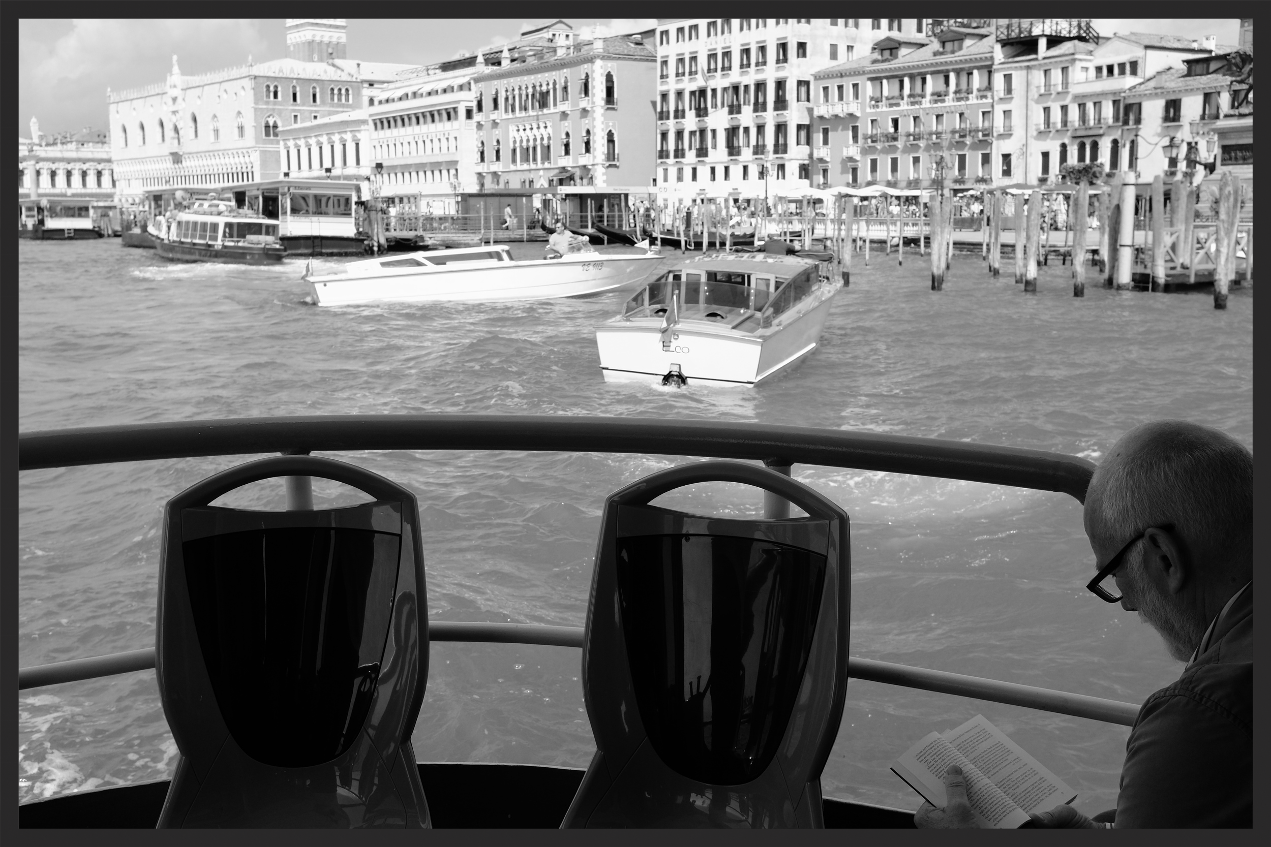 Approaching the San Marco vaporetto stop.