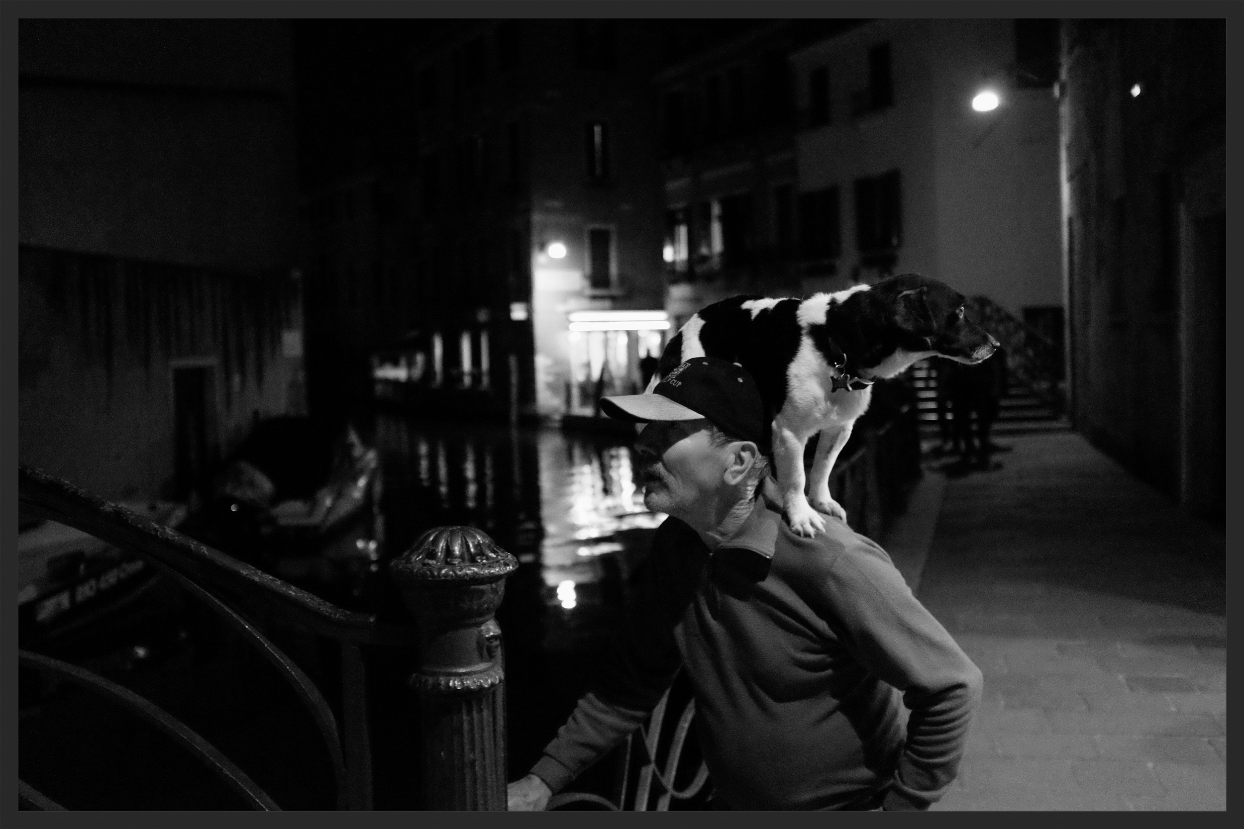 Out at night in Santa Croce. 