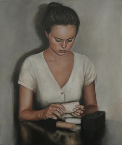 Table #2 Oil on linen, 31 x 36 cm