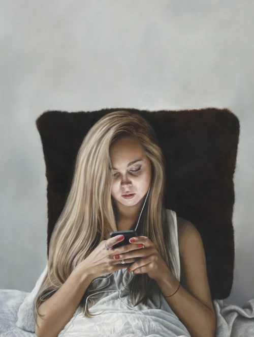 Chanel Oil on linen, 76 x 102 cm