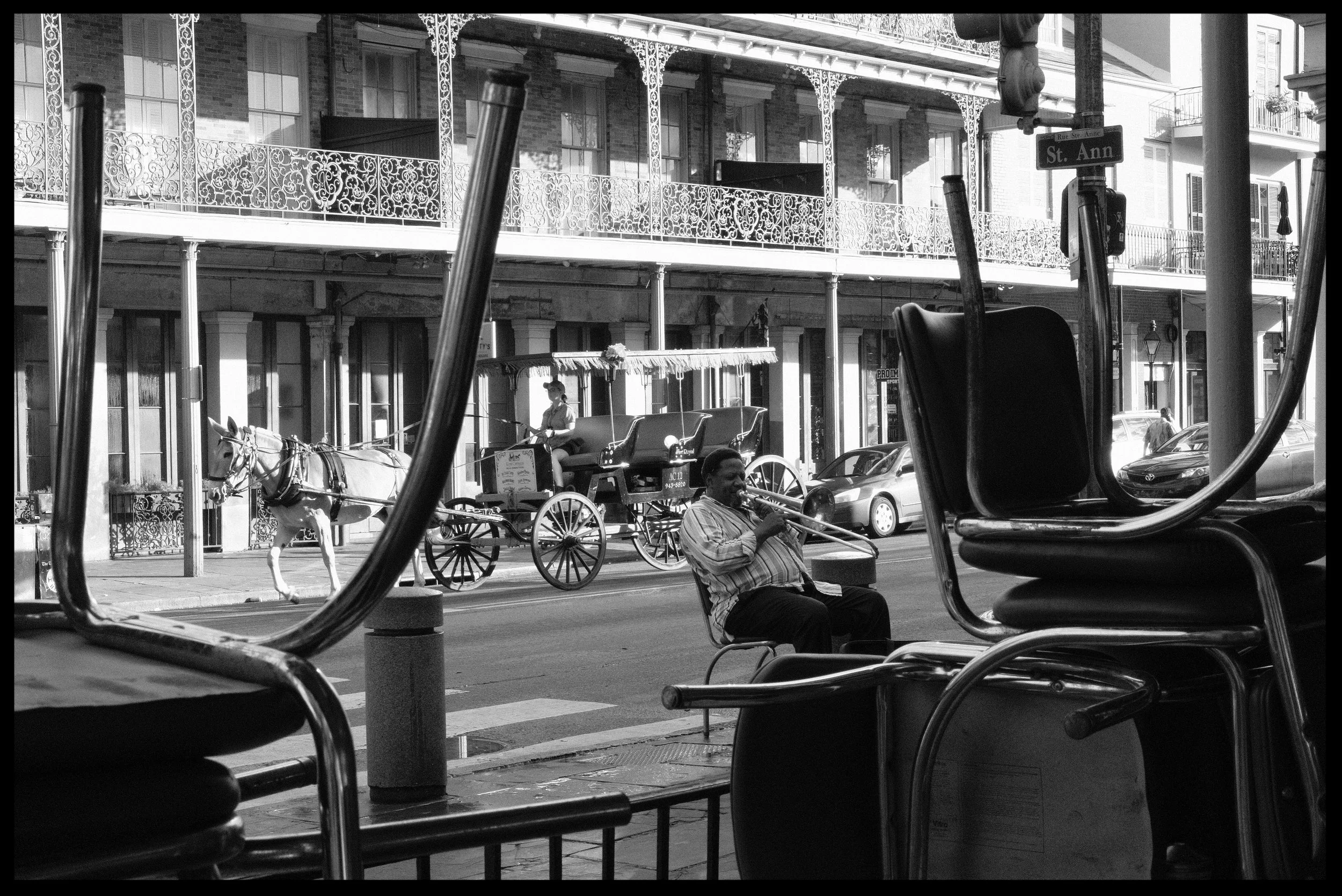 Outside Café du Monde.