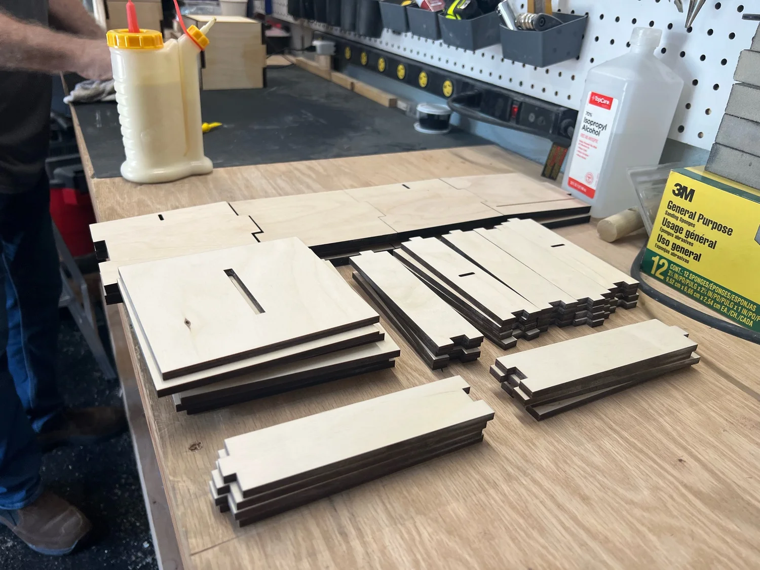 Elder Box parts ready for assembly