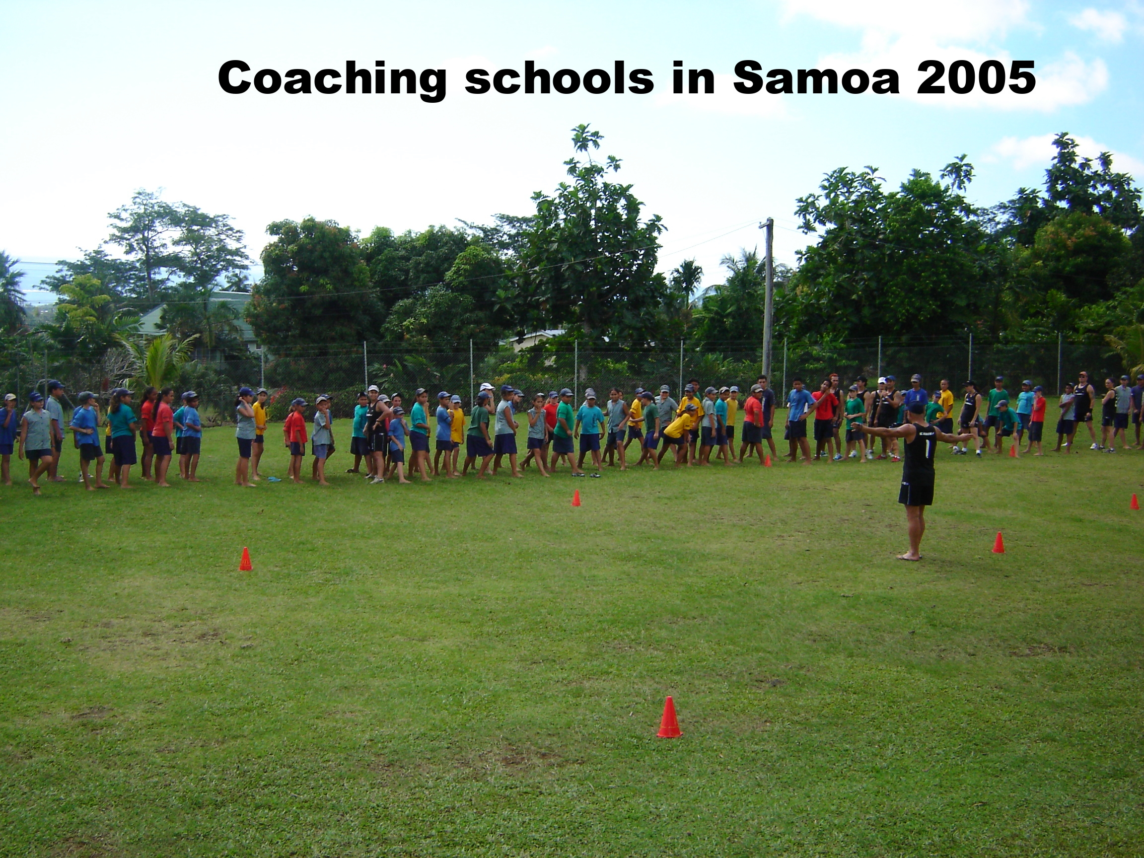 2005 - Coaching schools in Samoa