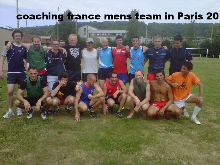 2011 coaching with France mens team in Paris